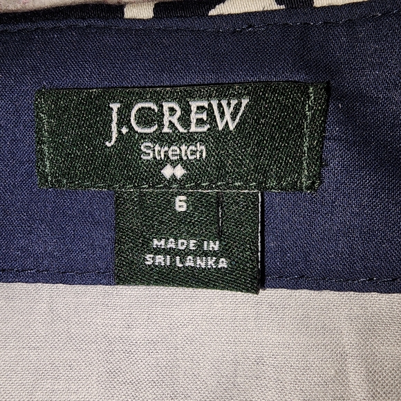 J.Crew Navy Blue And white Nautical Skirt - Picture 12 of 14